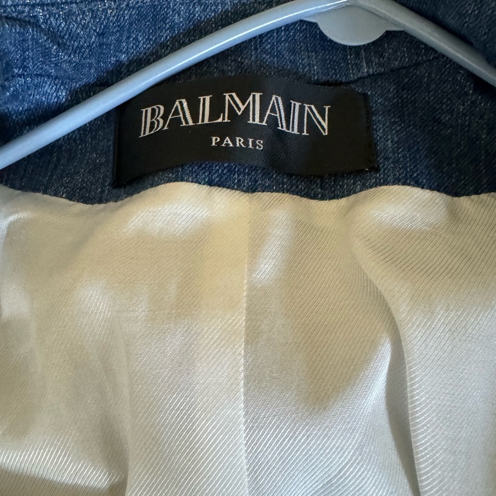 Denim Balmain Blazer Size 44 - Picture 5 of 7